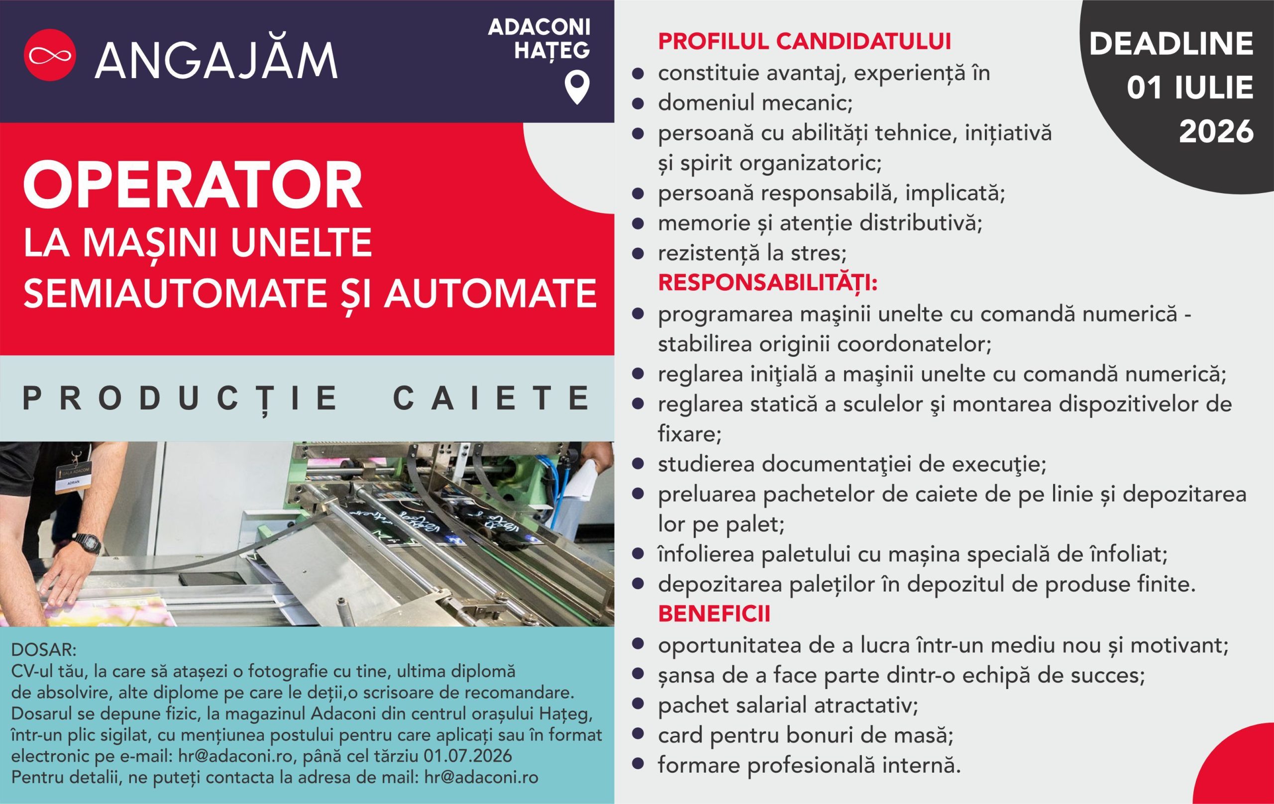 Operator Fabriaca de Caiete site